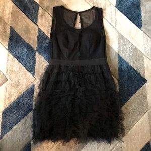Black tulle and mesh dress